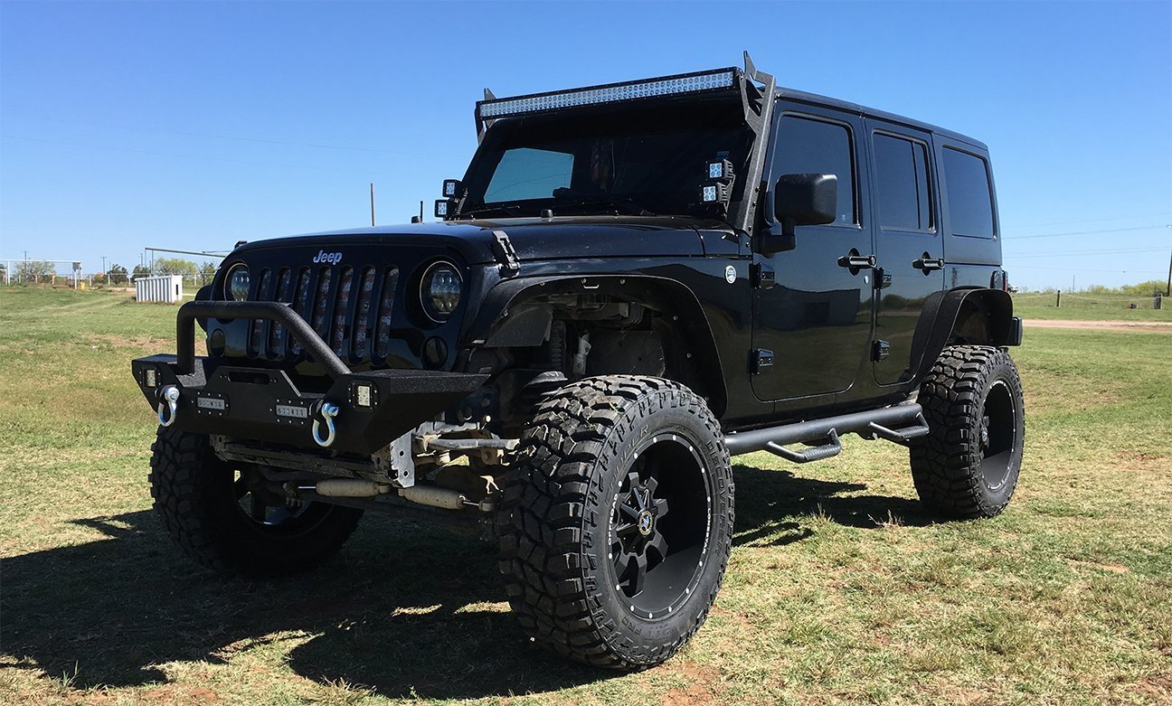 Clays Jeep with 20×10 Matte Black Lonestar Gunslingers – Lonestar Wheels
